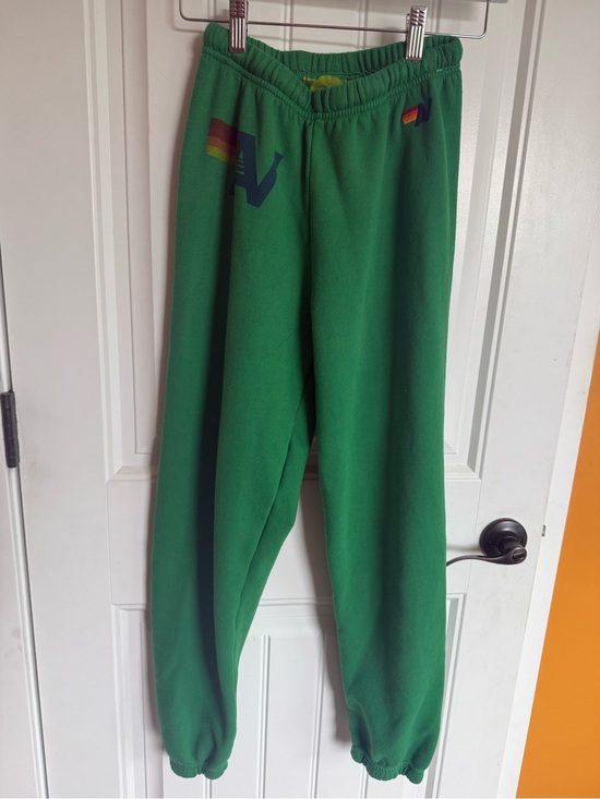 Aviator Nation Pants - Avaitor Nation (color is Palm) Green Sweatpants- XS